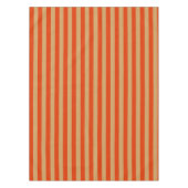 Orange und Tan Stripe Tischdecke (Vorderseite)
