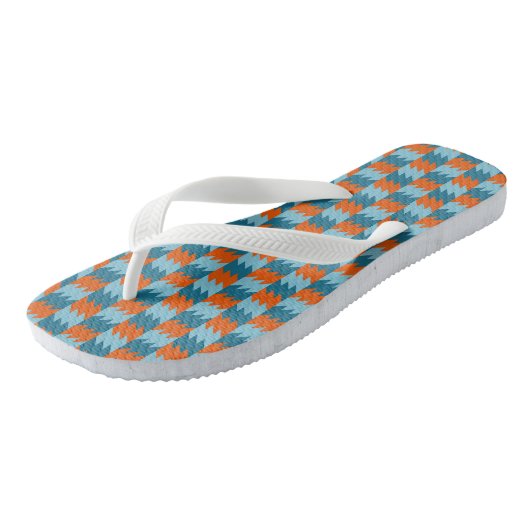 orange und türkis badesandalen (Schrägansicht)