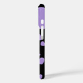 orange und violette Herzen Punkte Case-Mate iPhone Hülle (Rückseite / Links)