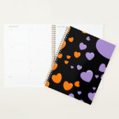 orange und violette Herzen Punkte Planer (Anzeige)