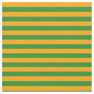 Orange- und Waldgrün Streifen/Linienmuster Stoff