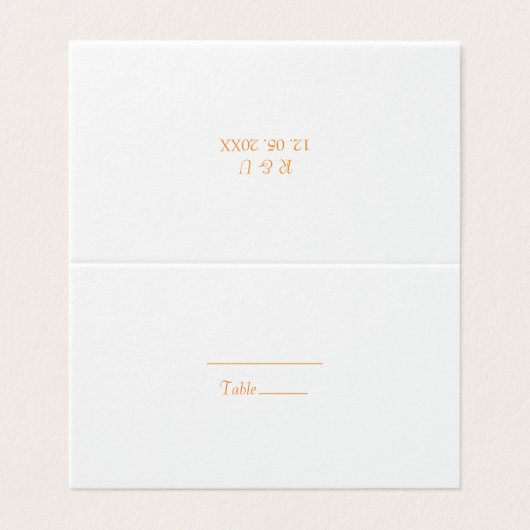 Orange und Weiß (Außenseite Aufgefaltet)