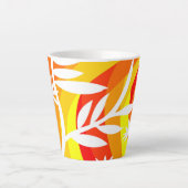 Orange und Weiß Botanisch Milchtasse (Vorderseite)
