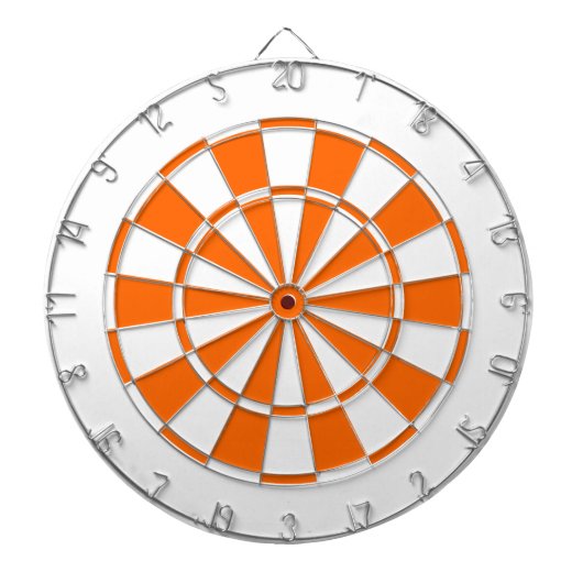 Orange und Weiß Dartscheibe (vorne)