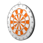 Orange und Weiß Dartscheibe (Vorderseite rechts)