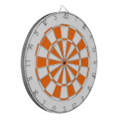 Orange und Weiß Dartscheibe (Vorderseite Links)