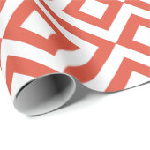 Orange und Weiß Geschenkpapier (Rolleneckpunkt)