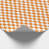 Orange und Weiß Geschenkpapier (Ecke)