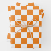 Orange und Weiß Geschenkpapier Set (Beispiel)