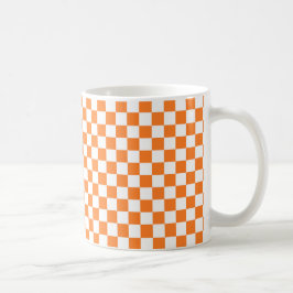 Orange und Weiß Kaffeetasse