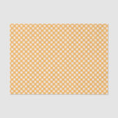 Orange und weiß kariert seidenpapier (Vorderseite)