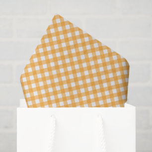 Orange und weiß kariert seidenpapier