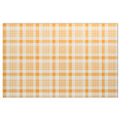 Orange und Weiß Kariert Stoff (Fat Quarter (45,7 x 55,9 cm))