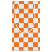 Orange und Weiß Kleine Geschenktüte (Vorderseite)