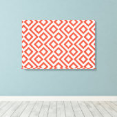 Orange und Weiß Leinwanddruck (Insitu (Holzboden))