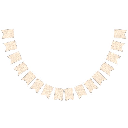 Orange und Weiß mit Wirbel Wimpelkette (Alle)