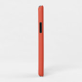 Orange und Weiß | Modernes Monogramm Case-Mate iPhone Hülle (Hinten/Rechts)
