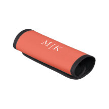 Orange und Weiß | Modernes Monogramm