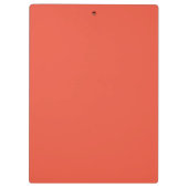 Orange und Weiß | Modernes Monogramm Klemmbrett (Rückseite)