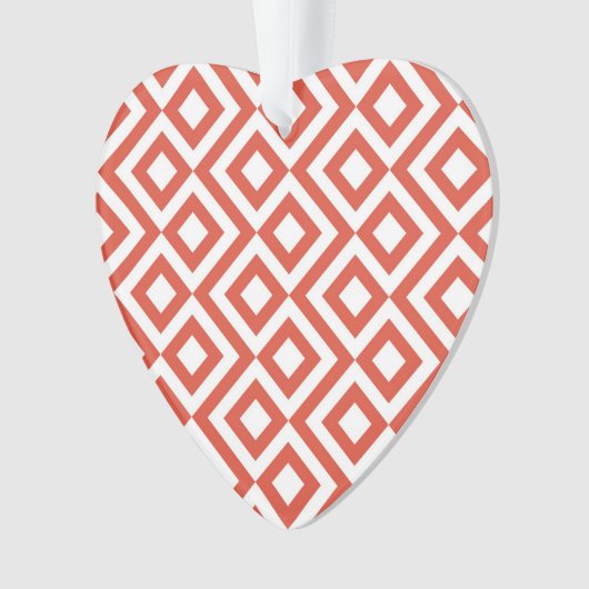 Orange und Weiß Ornament (Vorderseite)