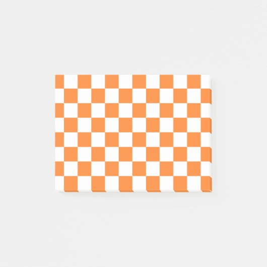 Orange und Weiß Post-it Klebezettel (Vorderseite)