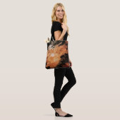 ORANGE UND WEISS RAUCH TASCHE (Am Model)