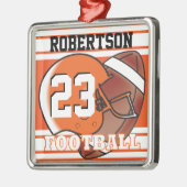 Orange und Weiß Silbernes Ornament (Links)