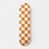 Orange und Weiß Skateboard (Vorne)