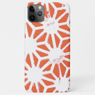 Orange und weiße geometrische Muster Case-Mate iPhone Hülle