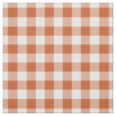 Orange und weiße Karo-Gingham Stoff (Muster)