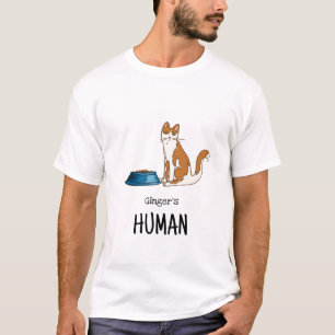 Orange und weiße Katzen-Shirt T-Shirt