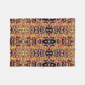 Orange und weiße quadratische Decke (Vorderseite (Horizontal))