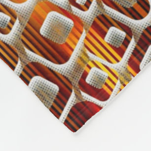 Orange und weiße quadratische Decke