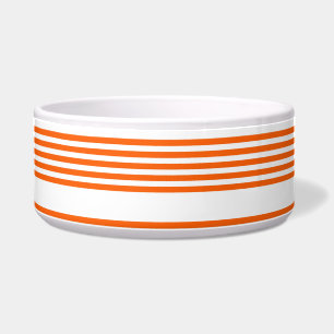 Orange und weiße Streifen Napf