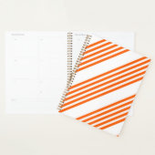 Orange und weiße Streifen Planer (Anzeige)
