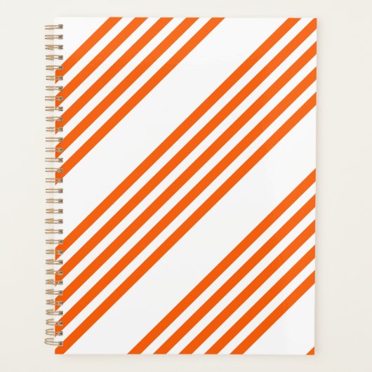 Orange und weiße Streifen Planer (Vorderseite)