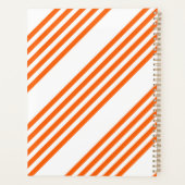 Orange und weiße Streifen Planer (Rückseite)