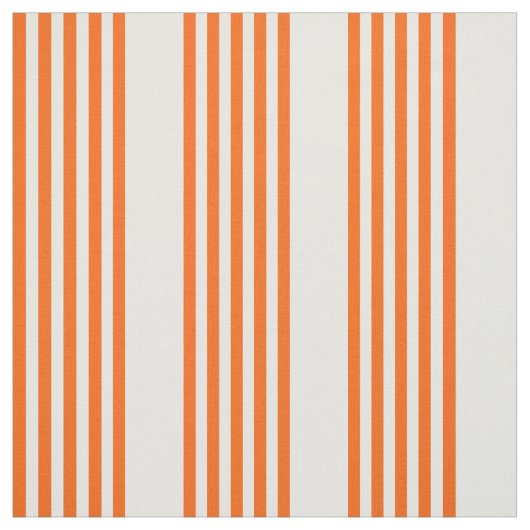 Orange und weiße Streifen Stoff (Muster)