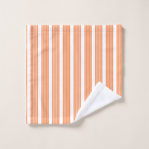 Orange und weiße Streifen Waschlappen