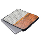 Orange und weiße Wandfarbe Laptopschutzhülle (Vorne Knopf)