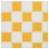 Orange und weißes großes kariertes Gewebe Stoff (Muster)