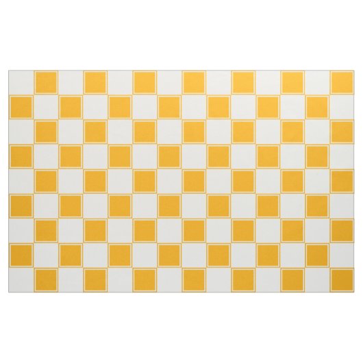 Orange und weißes großes kariertes Gewebe Stoff (Fat Quarter (45,7 x 55,9 cm))