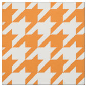 Orange und weißes Hahnentrittmuster-Gewebe Stoff (Muster)