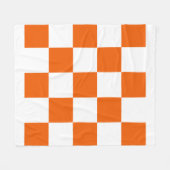 Orange und weißes kariertes fleecedecke (Vorderseite (Horizontal))