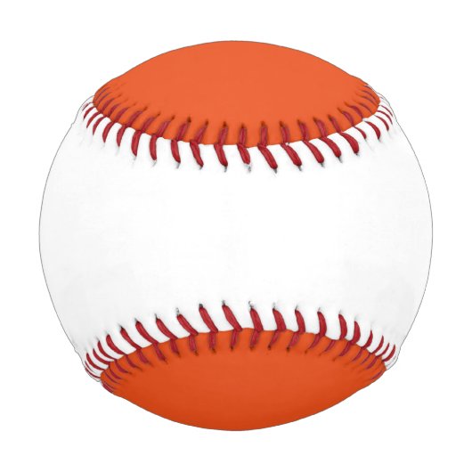 Orange und White Baseball (Rückseite)