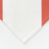 Orange und White Chevrons Fleecedecke (Ecke)