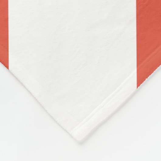 Orange und White Chevrons Fleecedecke (Ecke)