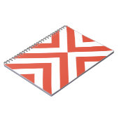 Orange und White Chevrons Notizblock (Linke Seite)
