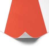 Orange und White Chevrons Poster (Ecke)