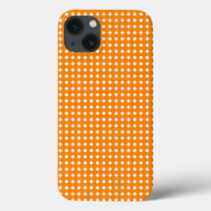Orange und White Geometric Muster Diamonds Case-Mate iPhone Hülle